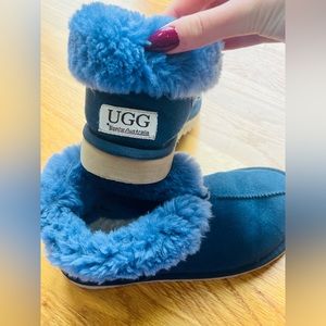 Bluestar Premium Australian Sheepskin Ugg Boot Navy Blue 4 Womens
